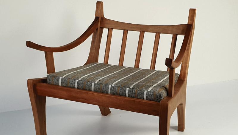 Chair in cherry by Kay Woodcock, winner of the James and Mary Ellis Excellence in Making Award for 2019