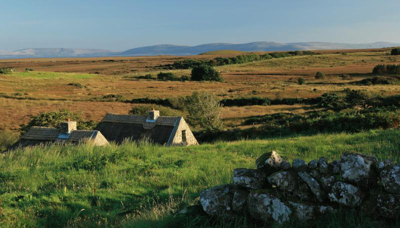 The restored pre-Famine cottages at Cnoc Suain in Spiddal.