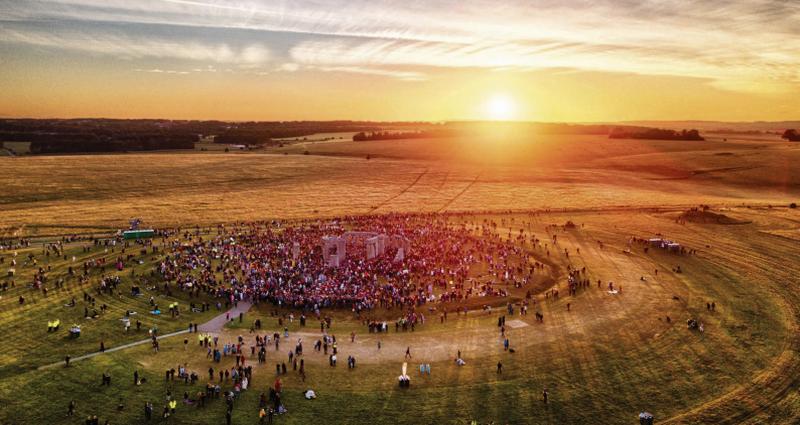 Sunrise at Stonehenge for the Summer Solstice.